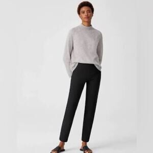 Eileen Fisher Washable Stretch Crepe Pant Black 1X